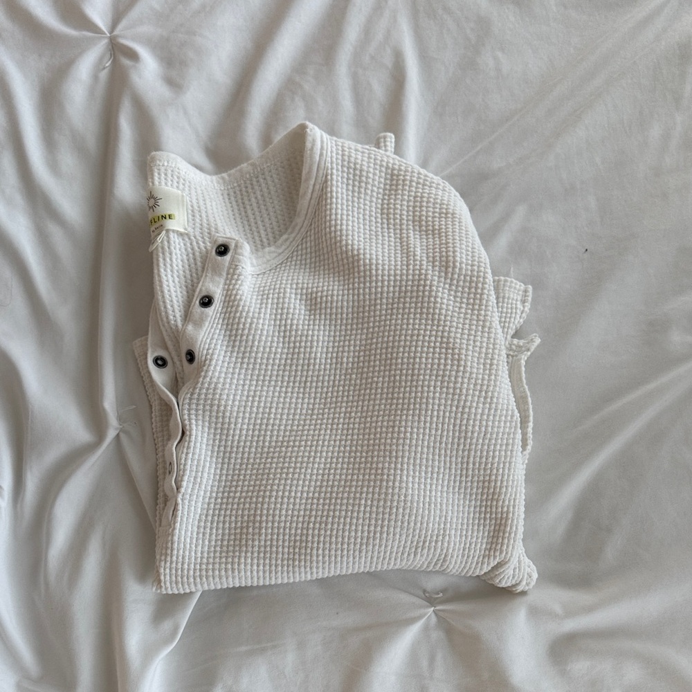 White Offline (aerie) Henley Long sleeve